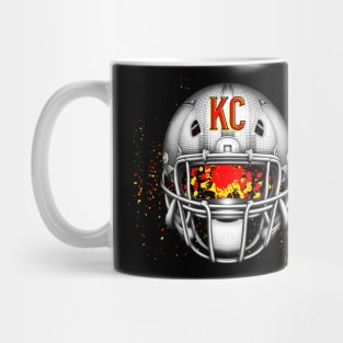 KC Football Helmet Mug